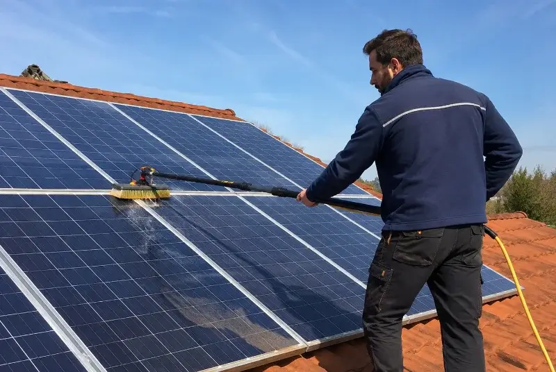 Nettoyage et entretien de panneaux solaires à Vue